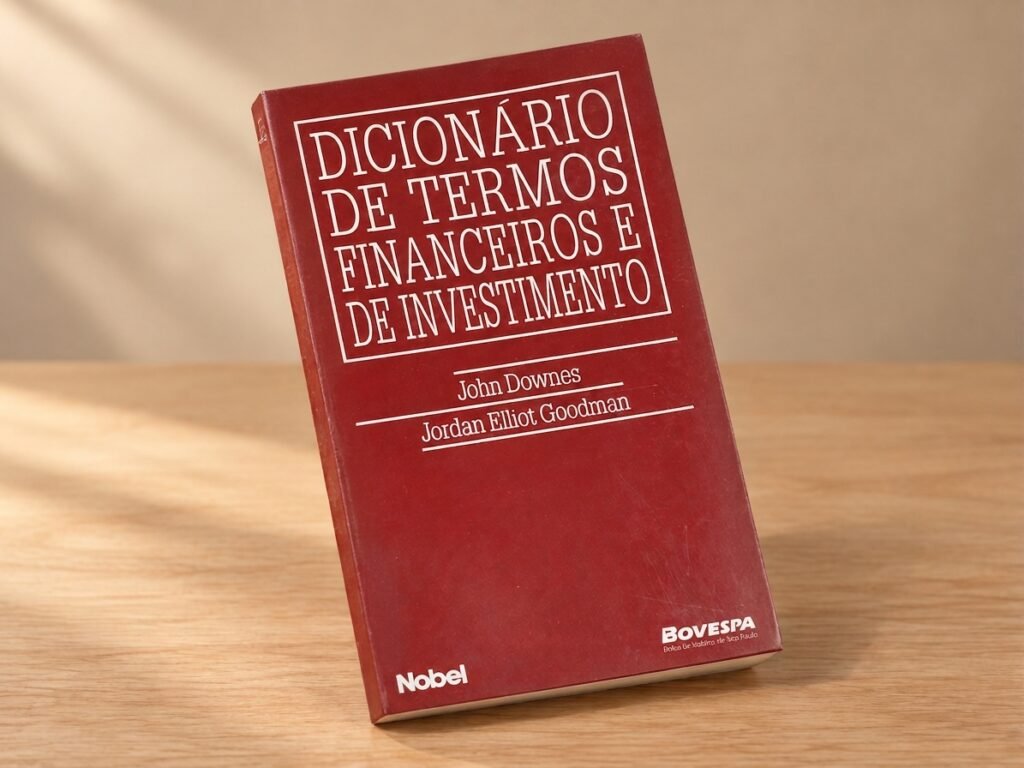 Livro Dicionário de Termos Financeiros e de Investimentos, do case editorial da Bovespa e Editora Nobel.