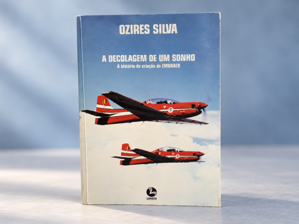 A Decolagem de um Sonho, livro que documenta a Embraer desde os primórdios.