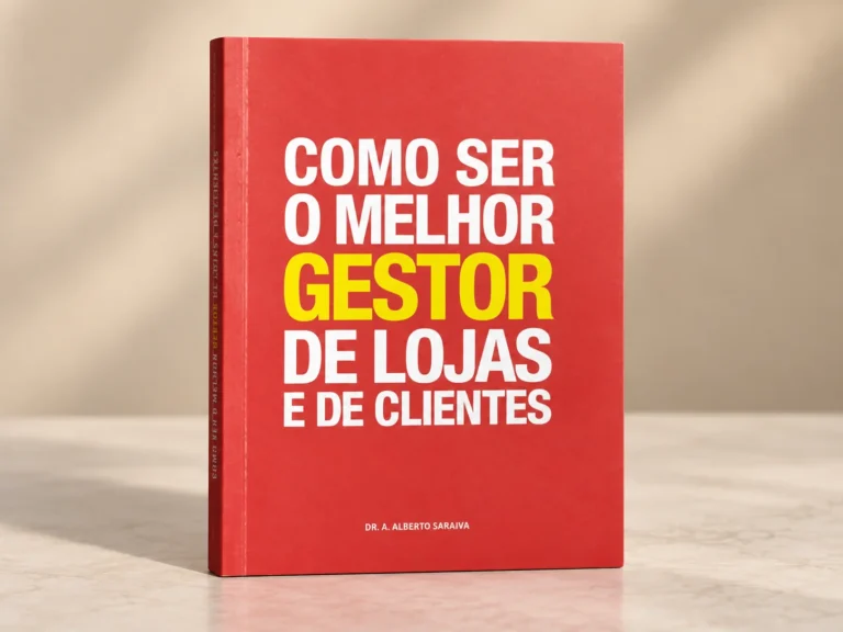 Capa de Como Ser o Melhor Gestor de Lojas e de Clientes, trabalho do portfólio para Habib's.