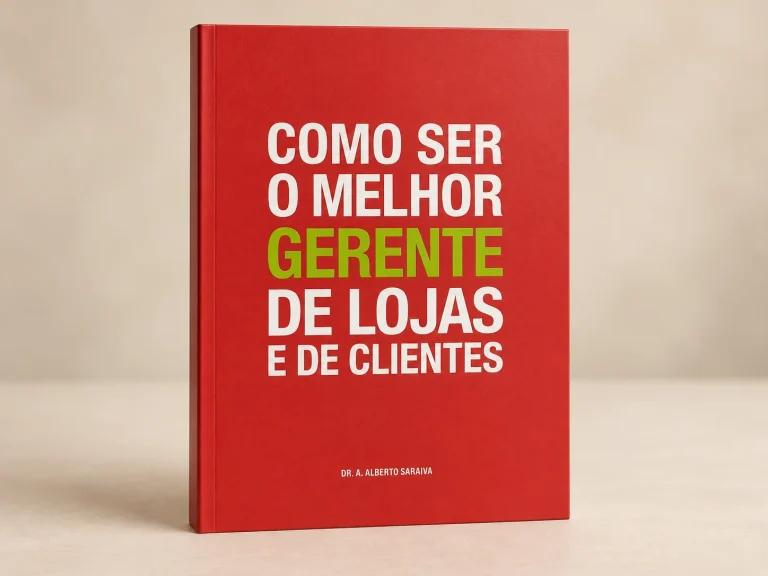 Capa de Como Ser o Melhor Gerente de Lojas e de Clientes, trabalho do portfólio para Habib's.
