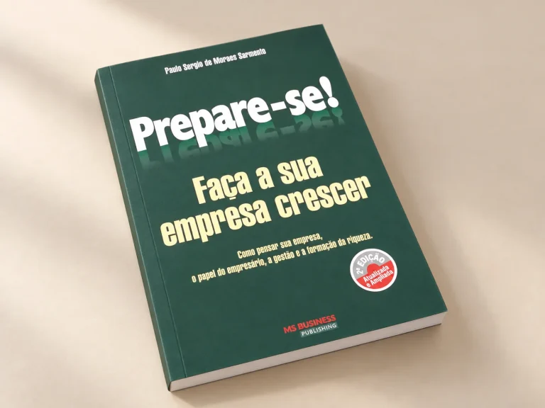 Capa de Prepare-se! Faça a sua empresa crescer, trabalho do portfólio para MS Business.