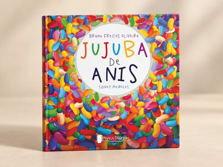 Capa de Jujuba de Anis, trabalho do portfólio para Editora Marca Página.