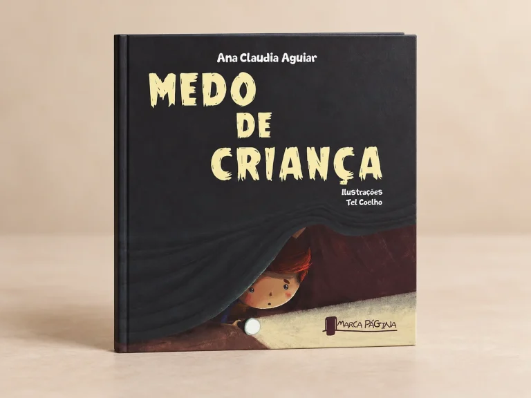 Capa de Medo de Criança, trabalho do portfólio para Editora Marca Página.