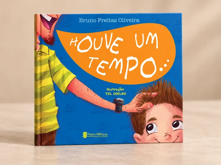 Capa de Houve um Tempo, trabalho do portfólio para Editora Marca Página.