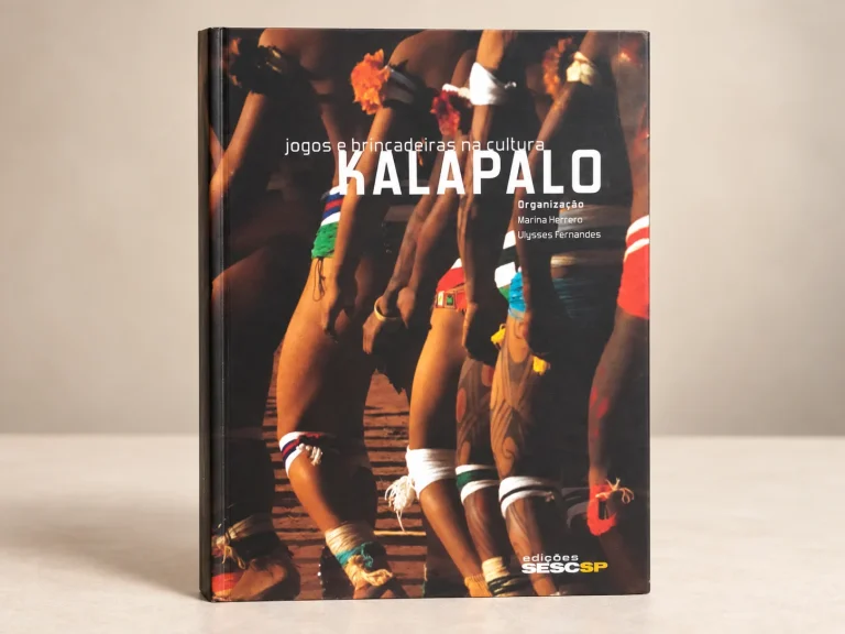 Capa de Kalapalo, trabalho do portfólio para Edições Sesc SP.