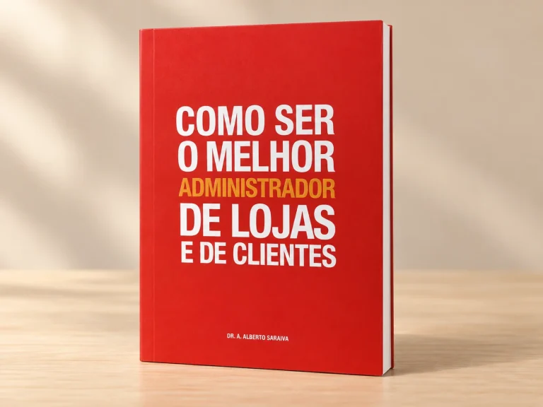 Capa de Como Ser o Melhor Administrador de Lojas e de Clientes, trabalho do portfólio para Habib's.
