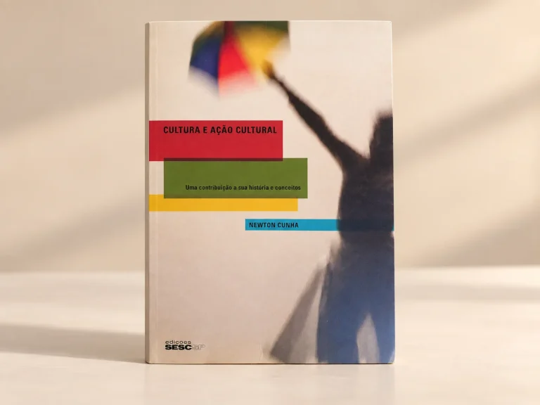 Capa de Cultura e Ação Cultural, trabalho do portfólio para Edições Sesc SP.