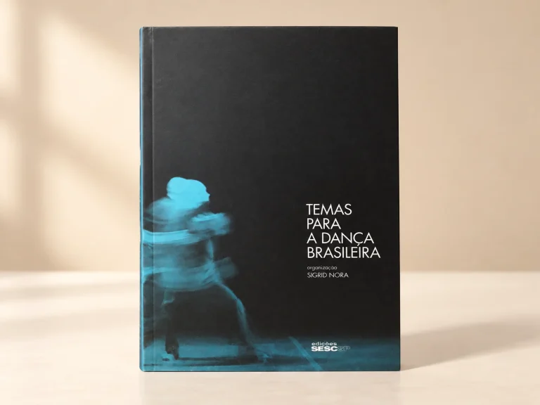 Capa de Temas para a Dança Brasileira, trabalho do portfólio para Edições Sesc SP.